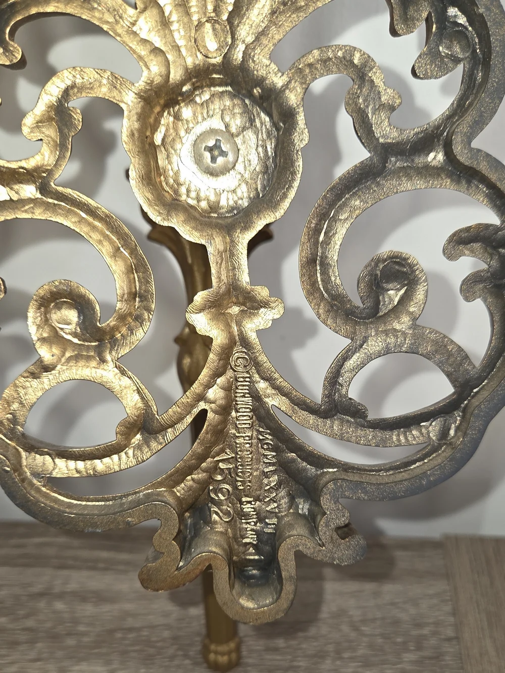 Set of 2 VTG Burwood Products Syroco Gold Hollywood Regency Wall Candle Sconces. - Picture 12 of 13
